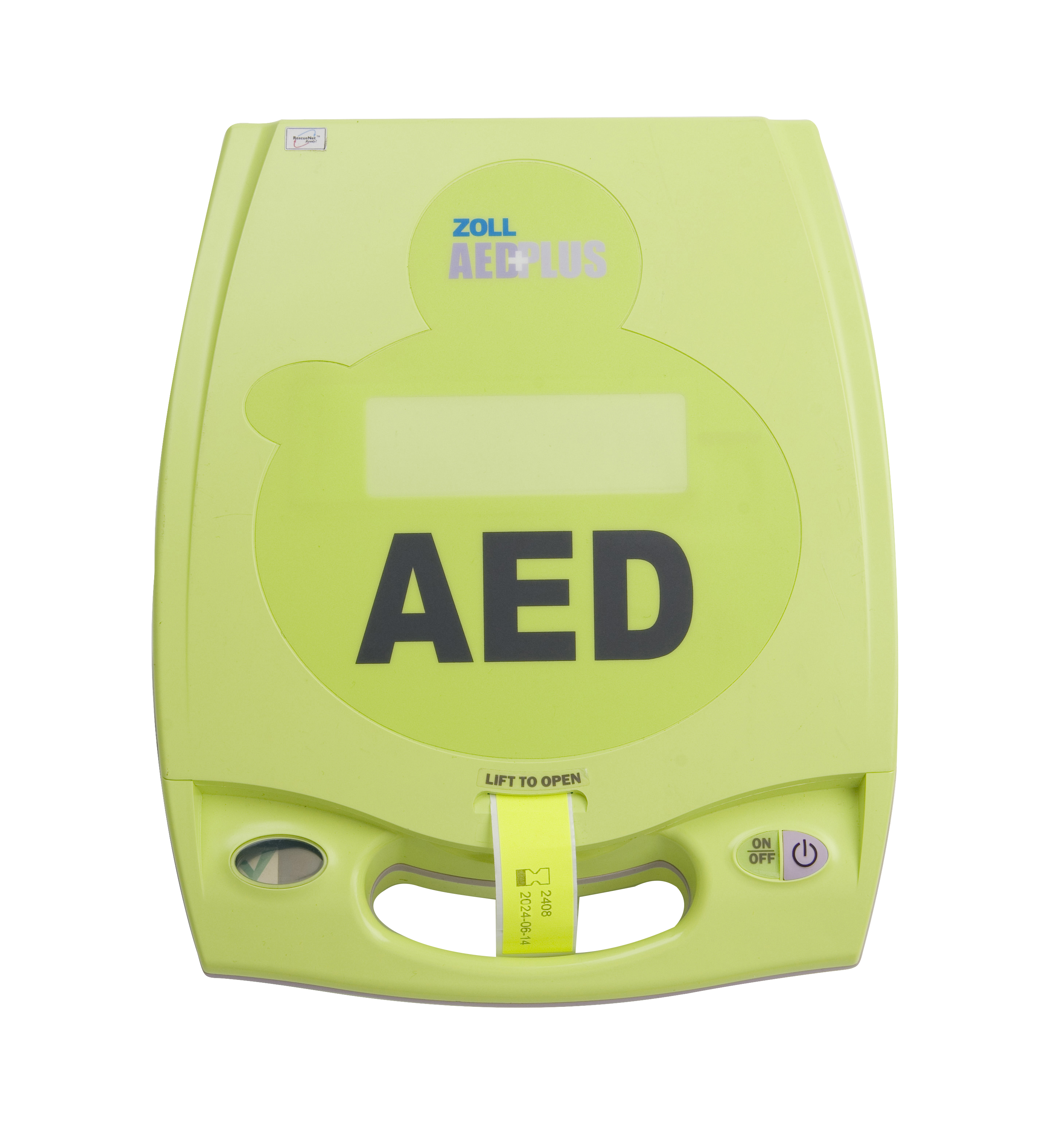 ZOLL AED PLUS , schermo LCD, elettrodo durata 5 anni